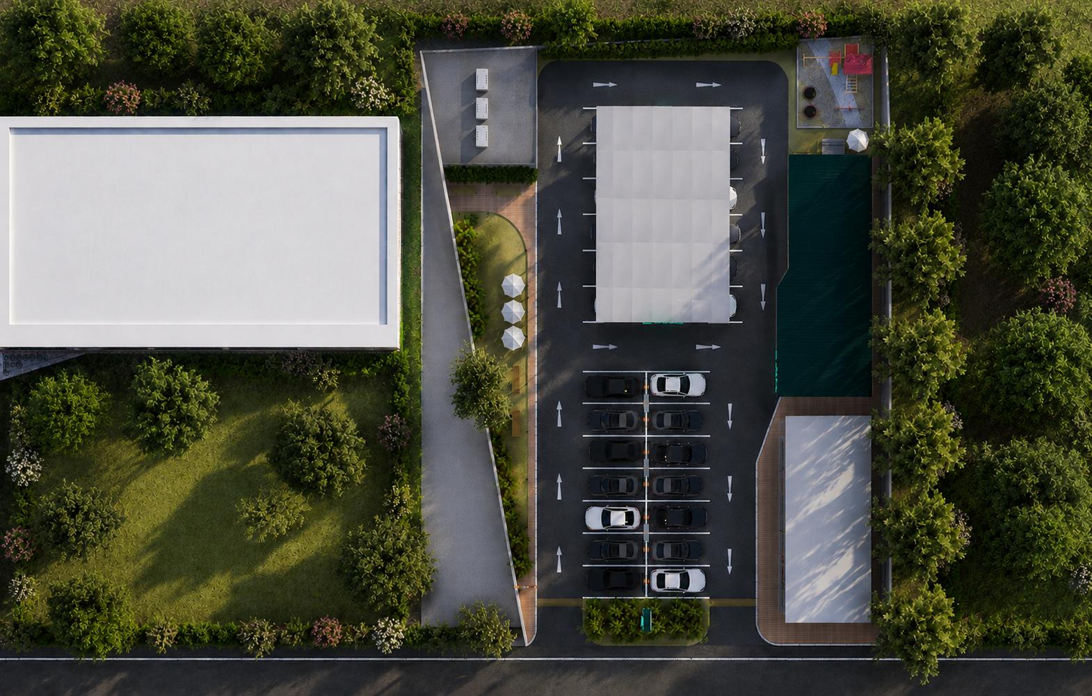 Vega Charge station site plan render
